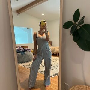 ROLLA'S Blue and White Striped Overalls